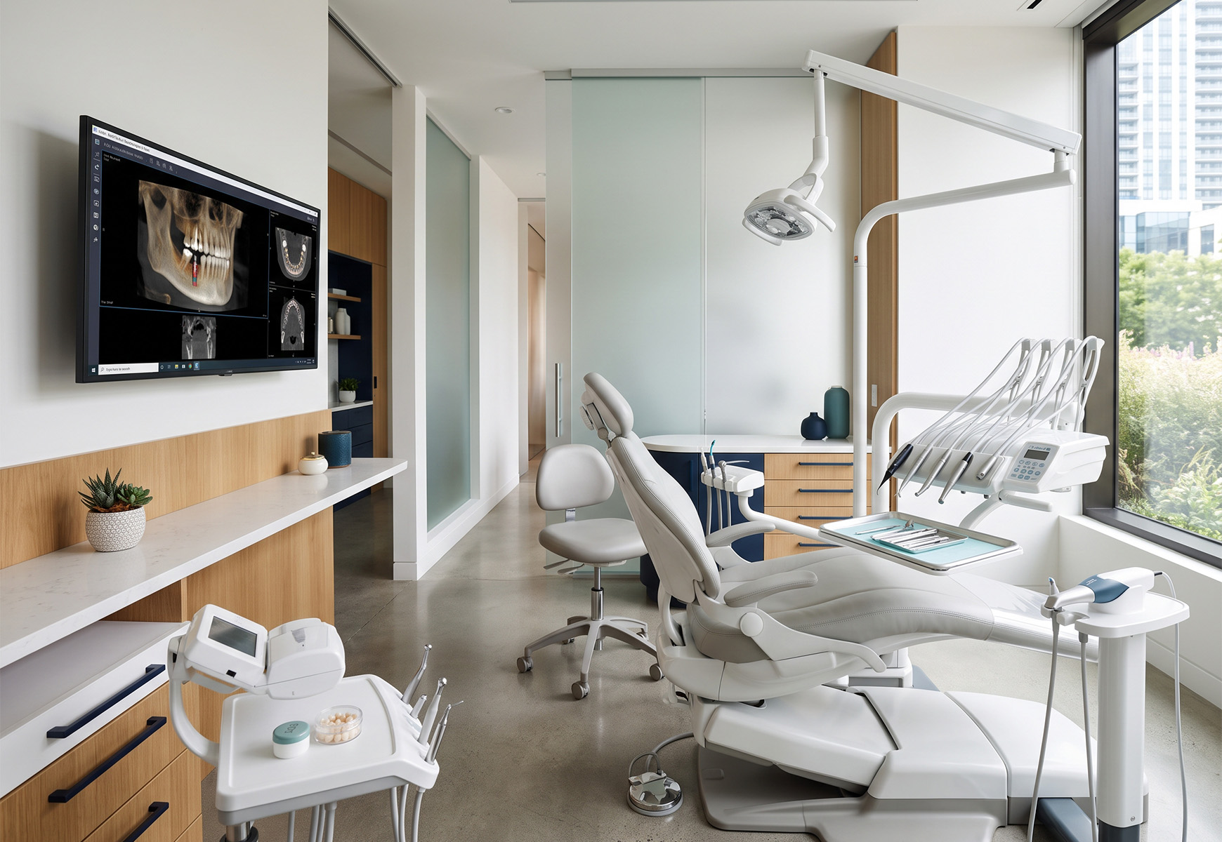 Illustrative patient-focused care placeholder artwork