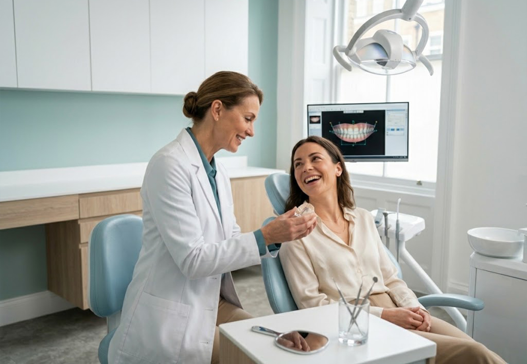Cosmetic dentistry illustrative placeholder artwork